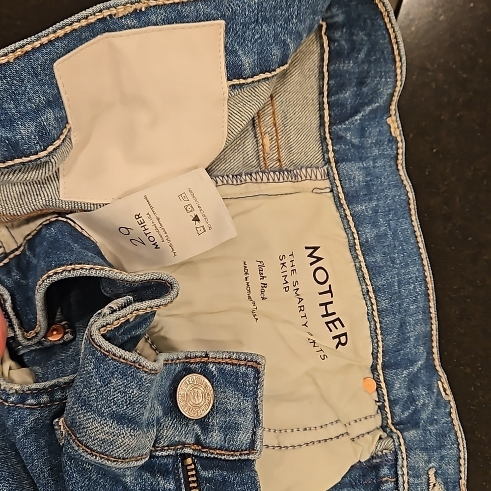 💕MOTHER SUPERIOR💕 The Smarty Pants Skimp Jeans ~ Flash Back 29 NWOT - Picture 16 of 16